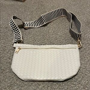Stylish White Crossbody Bag